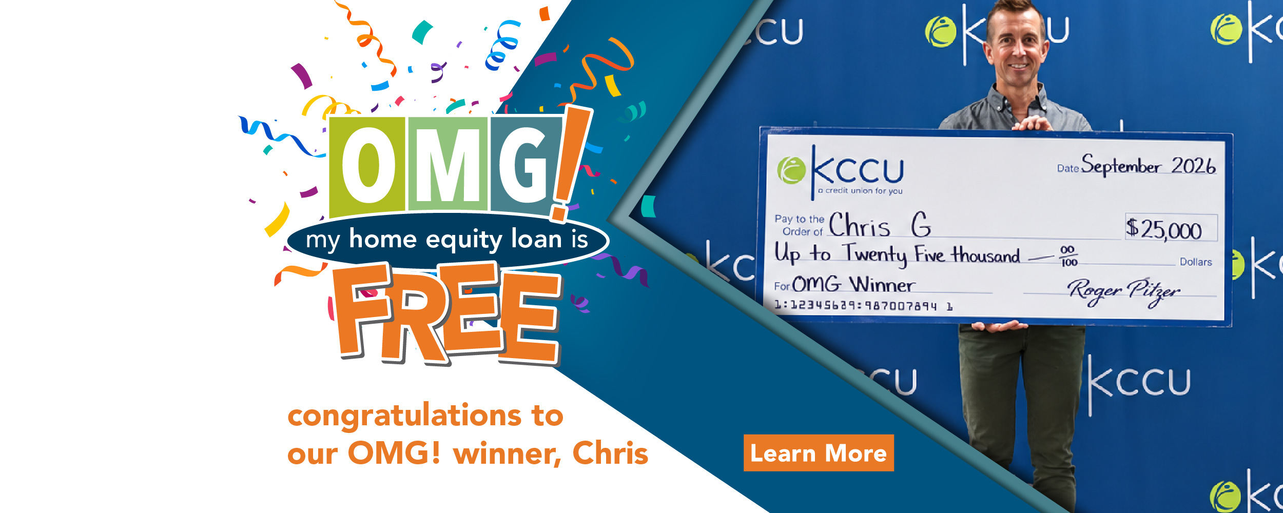 2026 OMG! My Home Equity Loan is FREE! Raffle Winner, Chris