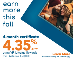4-month 4.35% APY Certificate