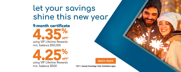 9-month 4.35% APY Certificate