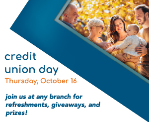 Happy family enjoying credit union day
