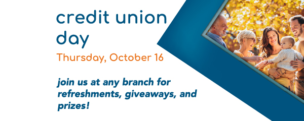 Happy family enjoying credit union day
