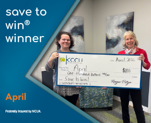 Save to Win Winner - April